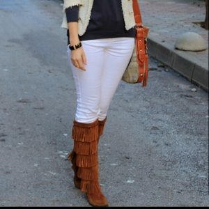 5 layer MinneTonka fringe boots